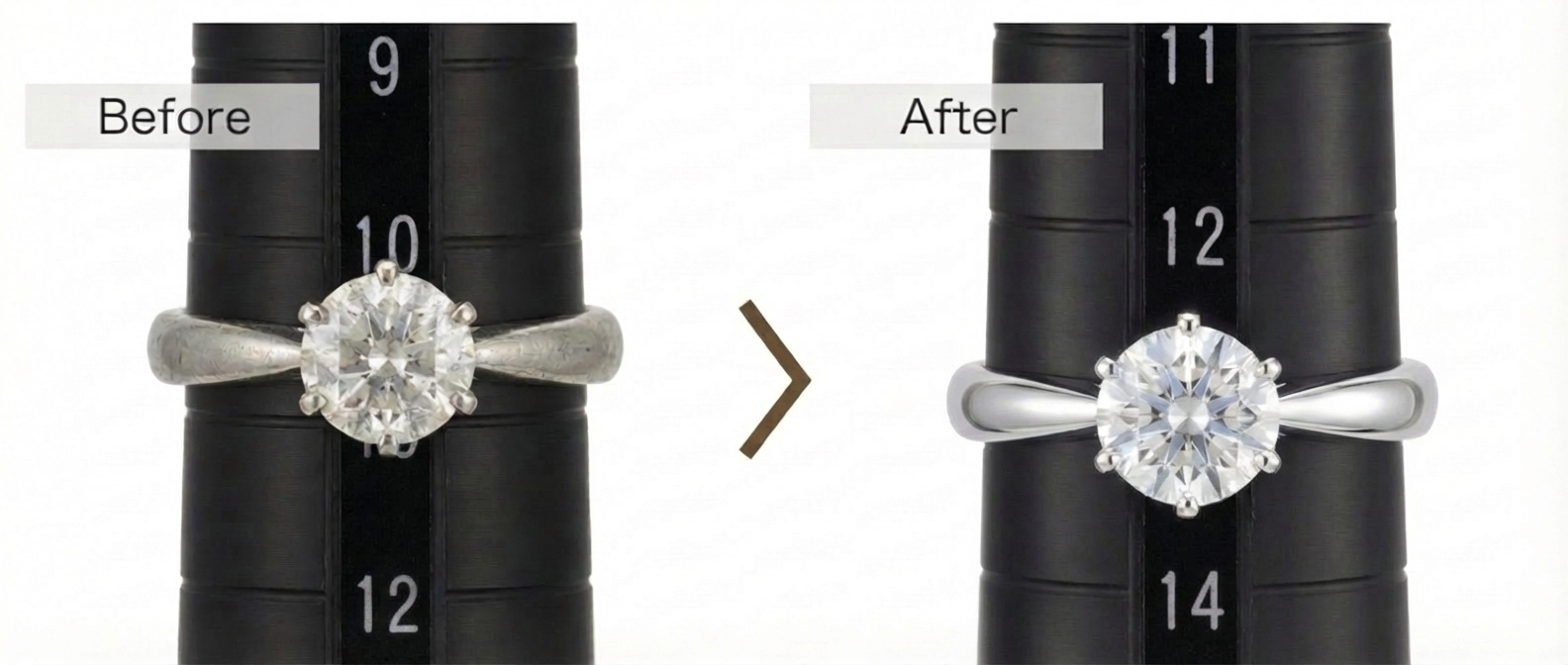 ダイヤモンドリング Before/After